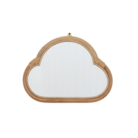 Rattan Cloud Mirror