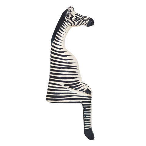 Shelfie Animal - Wooden Zebra