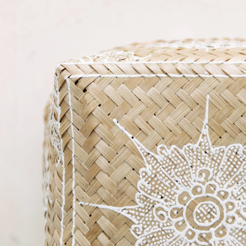 Mandala Rattan Boxes: Alternate View #4