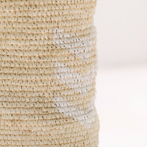Chevron Raffia Basket: Alternate View #5