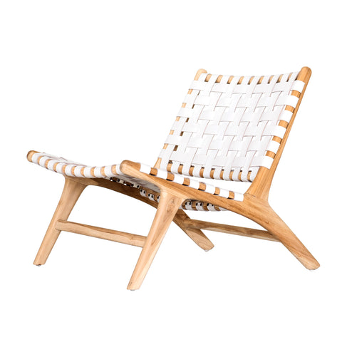 Bali Statement Lounger White: Alternate View #1