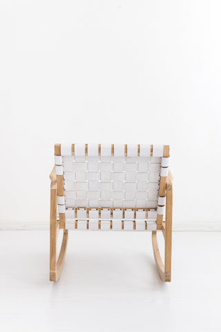 Beau Rocking Chair - White: Alternate View #6