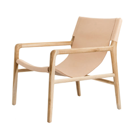 Bella Armchair - Blush Leather: Alternate View #1