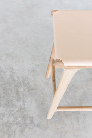 Bella Bar Stool - Blush Leather: Alternate View #9