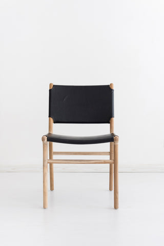 Bella Dining Chair - Black Leather: Alternate View #3