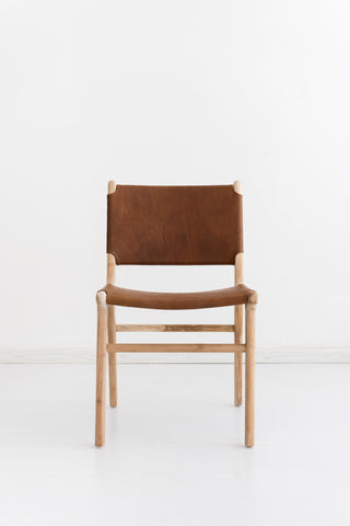 Bella Dining Chair - Tan Leather: Alternate View #3