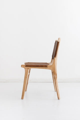 Bella Dining Chair - Tan Leather: Alternate View #4