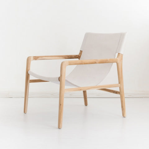 Bella Armchair - White Leather: Alternate View #2