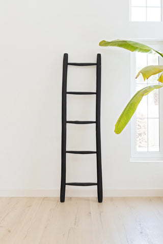 Wooden Ladder Matt Black: Alternate View #2