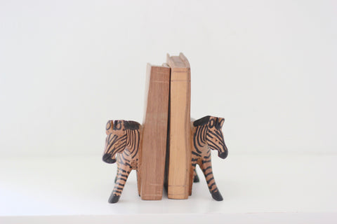 Kenyan Bookends - Zebra: Alternate View #2