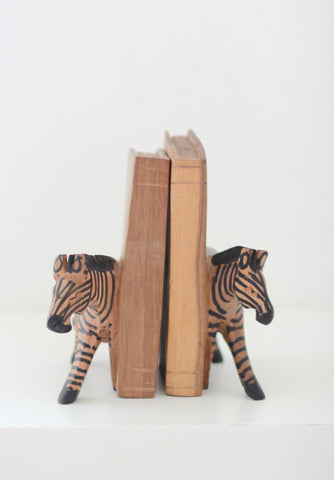 Kenyan Bookends - Zebra: Alternate View #3