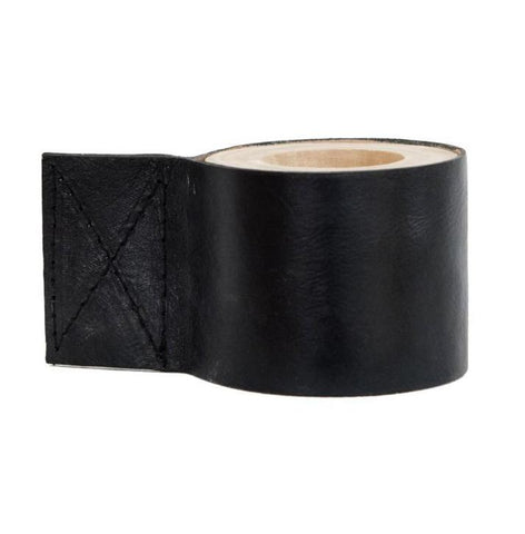 Leather Candle Holder Black: Alternate View #1