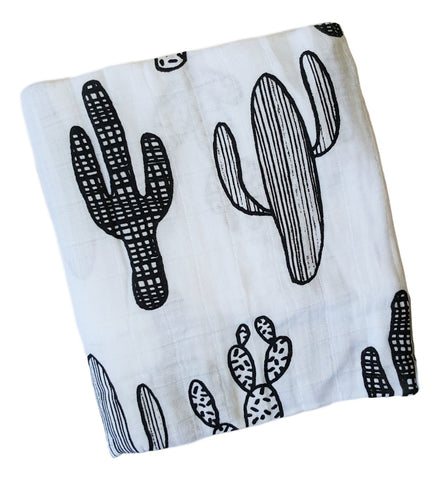 Cactus Muslin Blanket