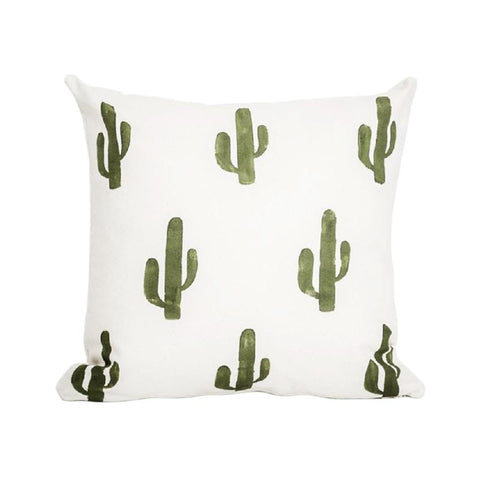 Cactus Print Pillow