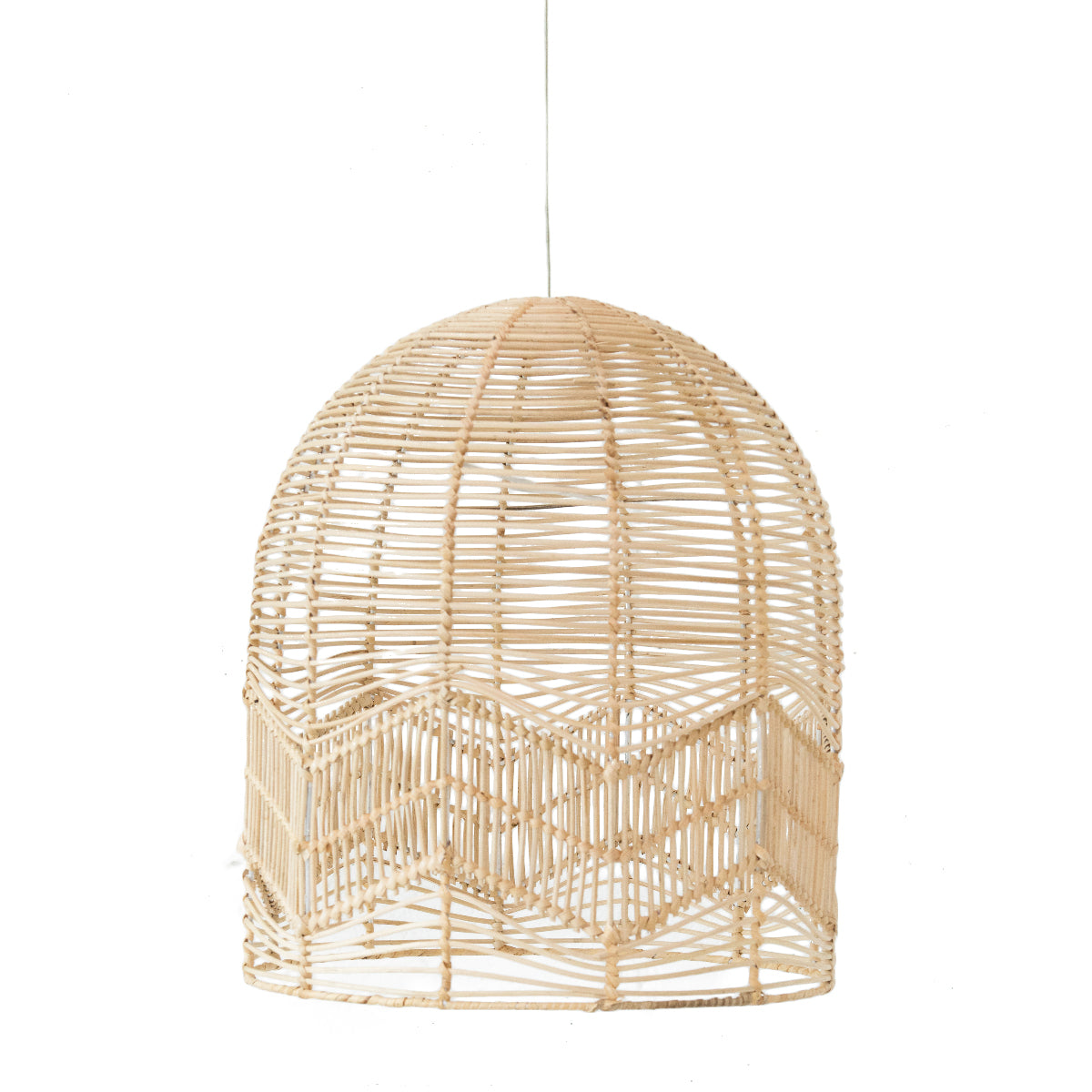 Chevron Lace Pendant Light Natural