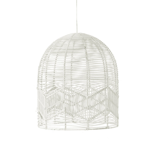 Chevron Lace Pendant Light White