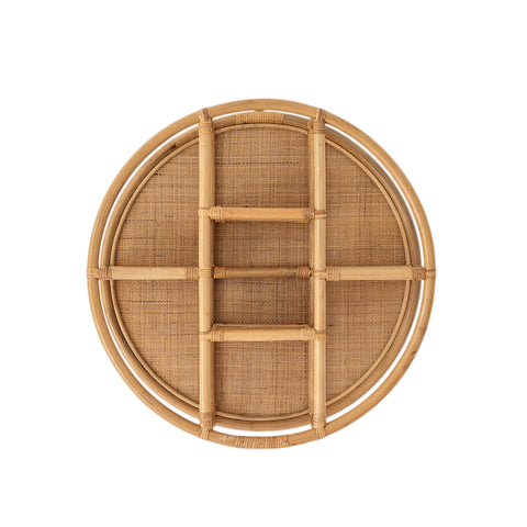 Cane & Rattan Circular Shelf: Alternate View #1