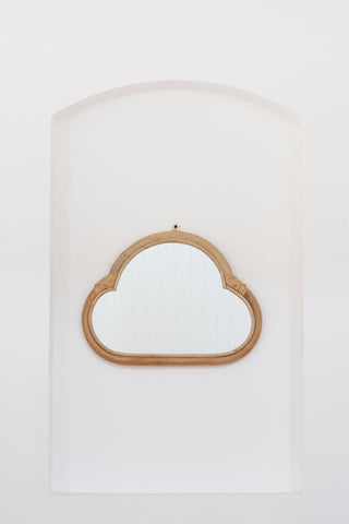 Rattan Cloud Mirror: Alternate View #2