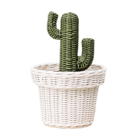 Rattan Cactus Pot: Alternate View #1