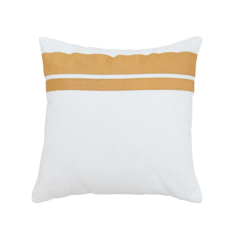 Golden Tan Leather Cushions