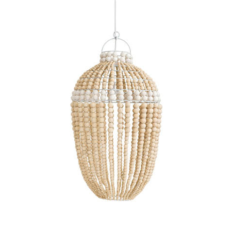 Honey Bead Pendant Light White