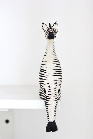 Shelfie Animal - Wooden Zebra: Alternate View #3