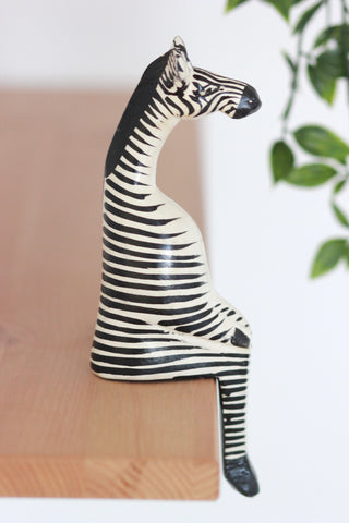 Shelfie Animal - Wooden Zebra: Alternate View #7