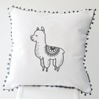 MONOCHROME CUSHION - LAMA