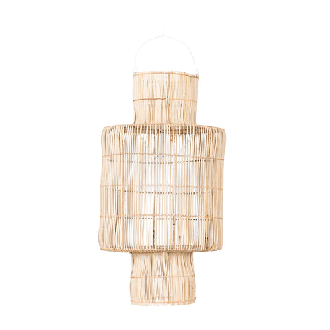 Lantern Rattan Pendant Light Natural: Alternate View #1