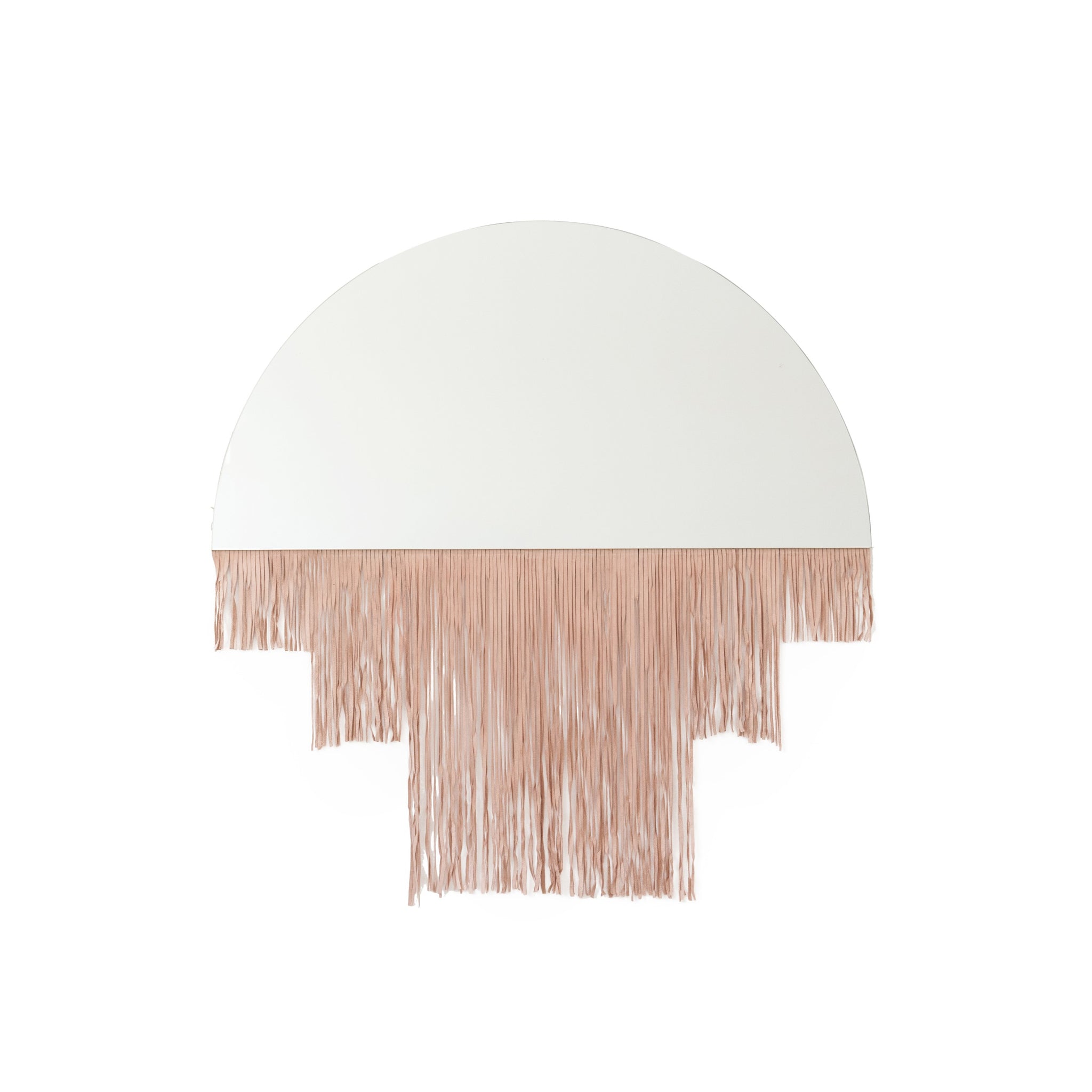 Luna Media Mirror - Blush Leather