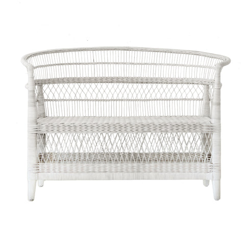 Malawi Love Seat - White: Alternate View #1