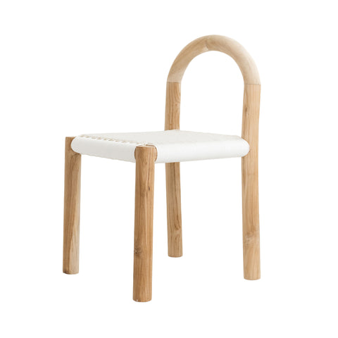 Minimiss White Rattan Chair: Alternate View #1