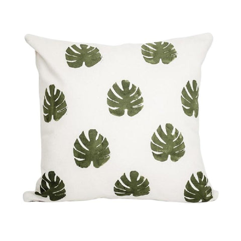 Monstera Print Cushion