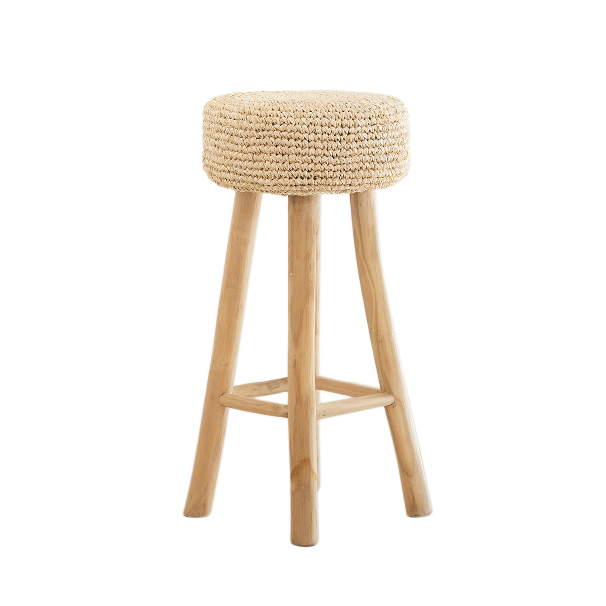 Raffia Island Bar Stool