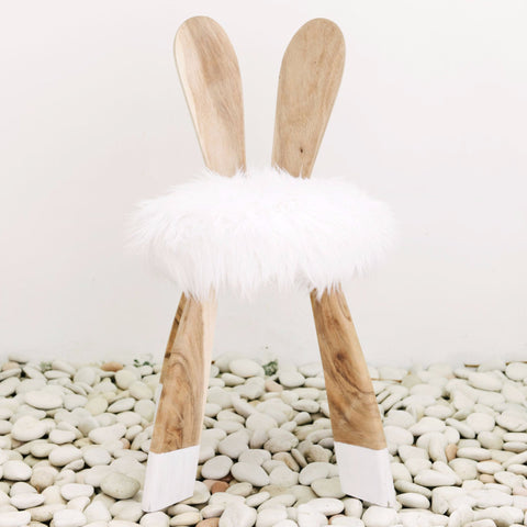 white rabbit chair