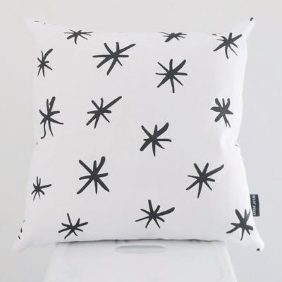 MONOCHROME CUSHION - STARS PATTERN: Alternate View #2