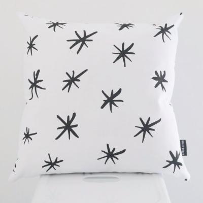 MONOCHROME CUSHION - STARS PATTERN: Alternate View #2