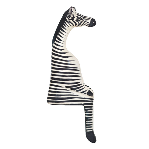 Shelfie Animal - Wooden Zebra: Alternate View #1