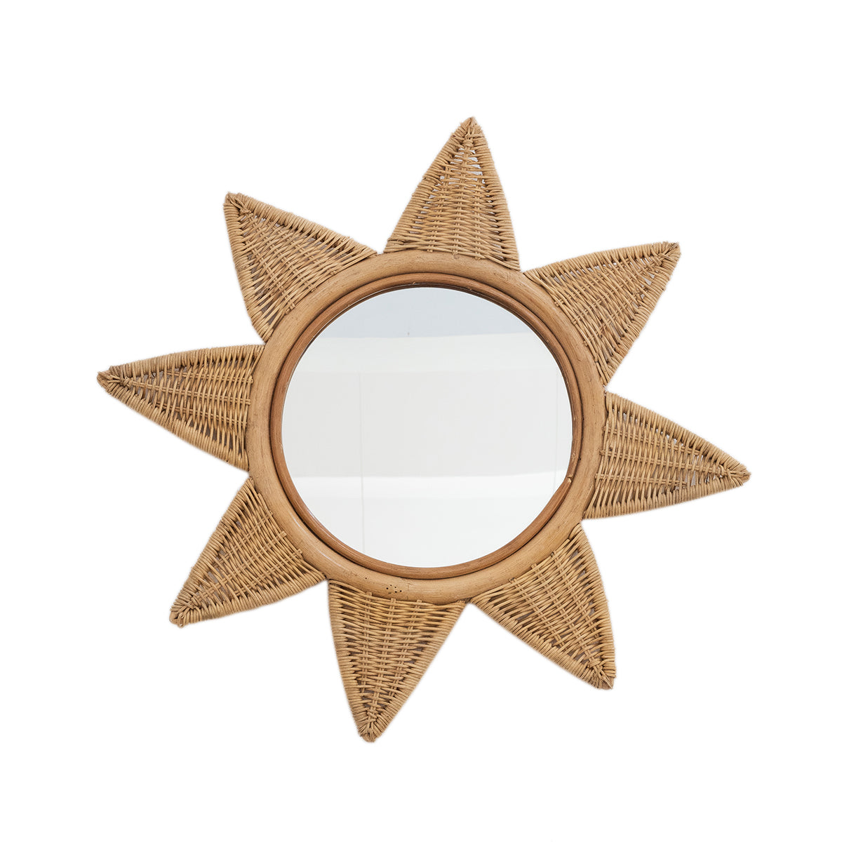 Rattan Stargaze Mirror