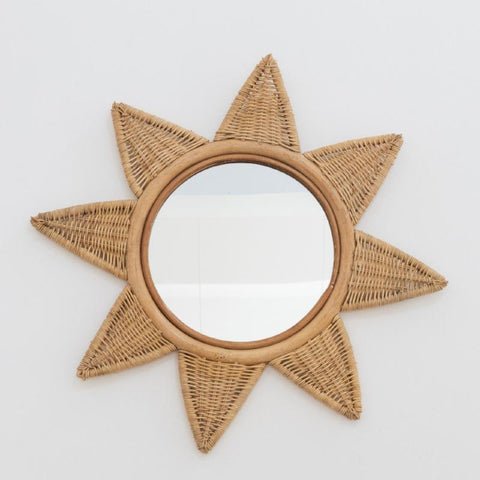 Rattan Stargaze Mirror: Alternate View #2