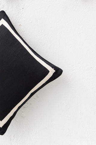 Tropez Cushion Black: Alternate View #3
