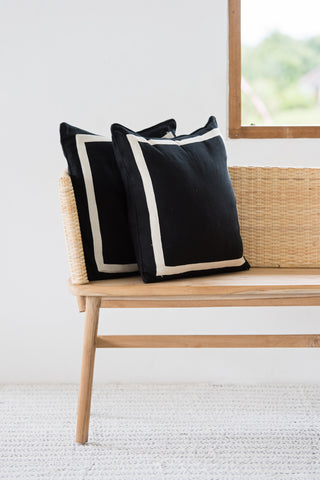 Tropez Cushion Black: Alternate View #6