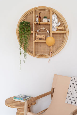 Cane & Rattan Circular Shelf: Alternate View #5