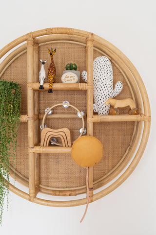 Cane & Rattan Circular Shelf: Alternate View #6