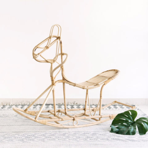 Rattan Rocking Horse