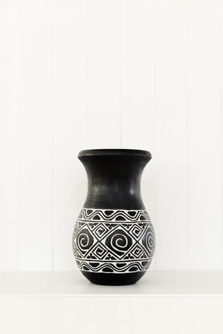 Zulu Black Vase: Alternate View #2