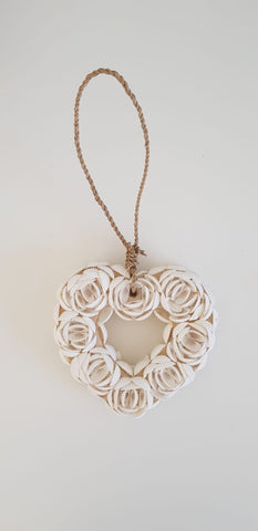 Seashell Heart Christmas Decoration: Alternate View #1