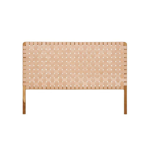 Bali Statement Leather Headboard Blush